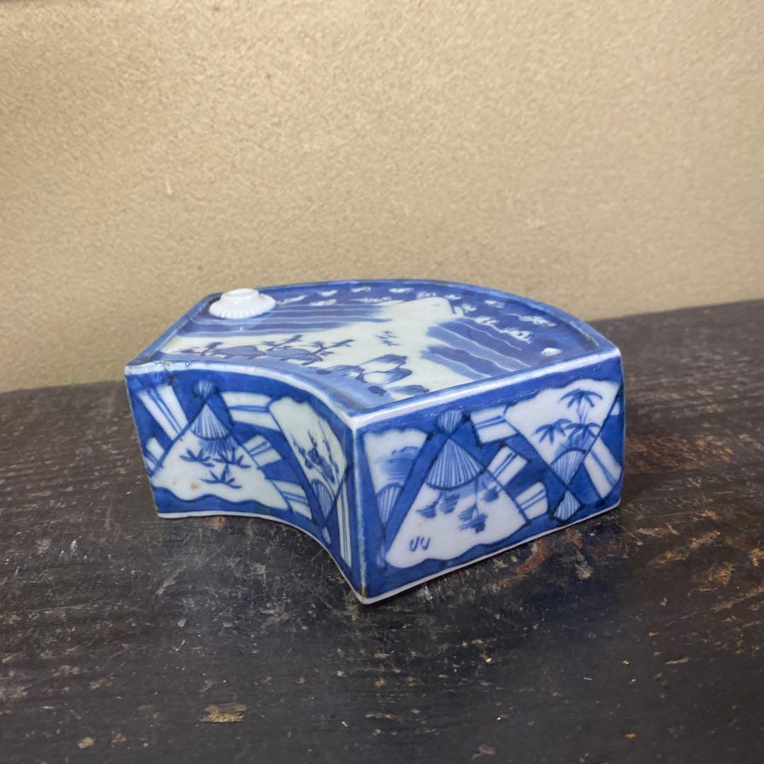 古伊万里扇形酒器