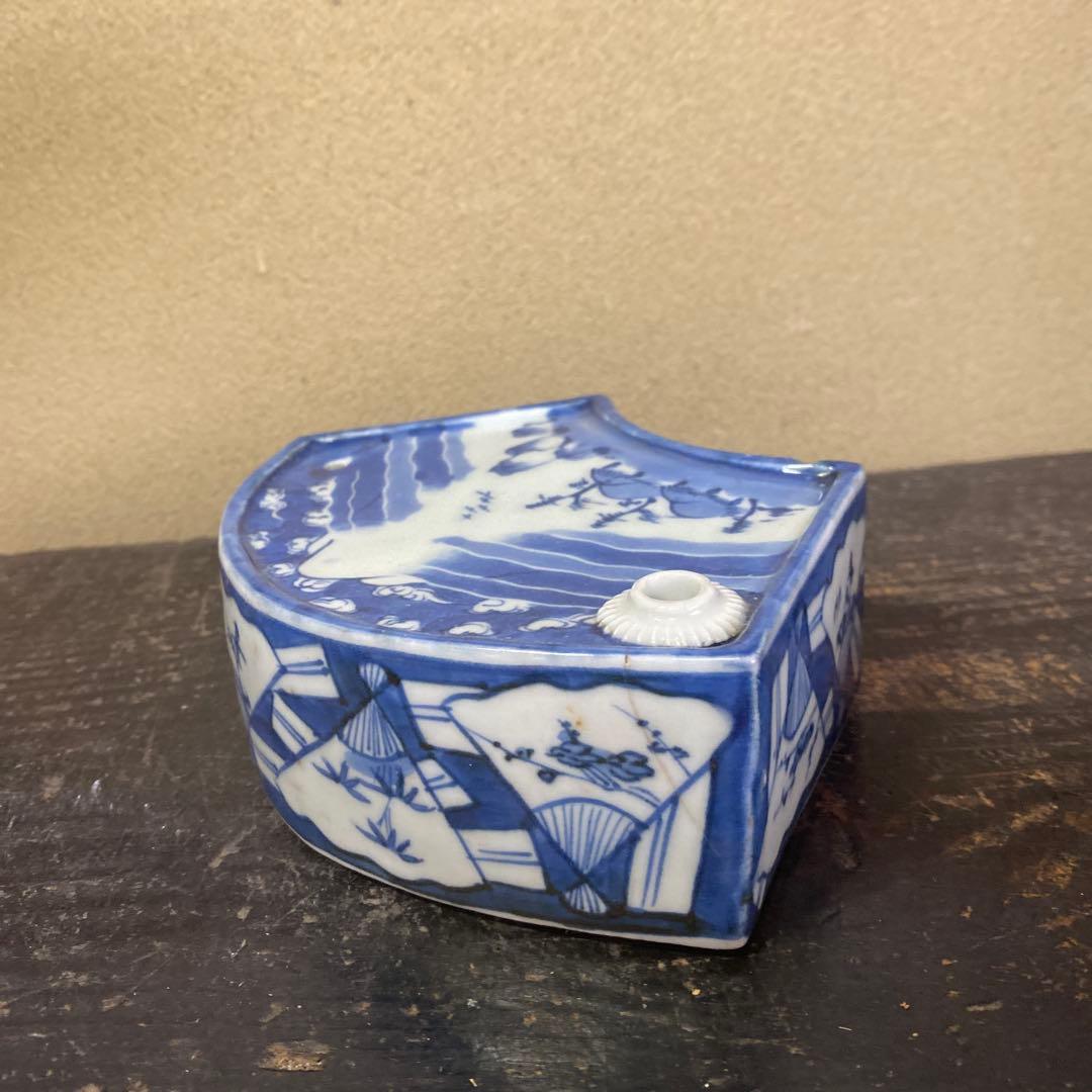 古伊万里扇形酒器