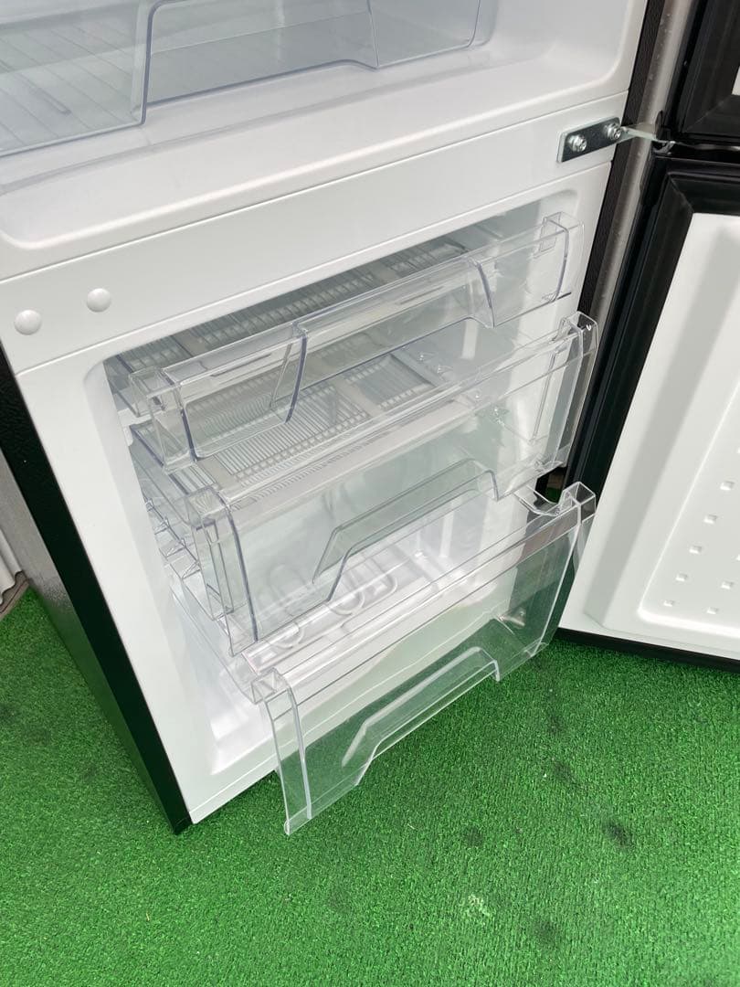 876 アイリスオーヤマ 2ドア冷蔵庫 右開き ブラック 一人暮らし 単身