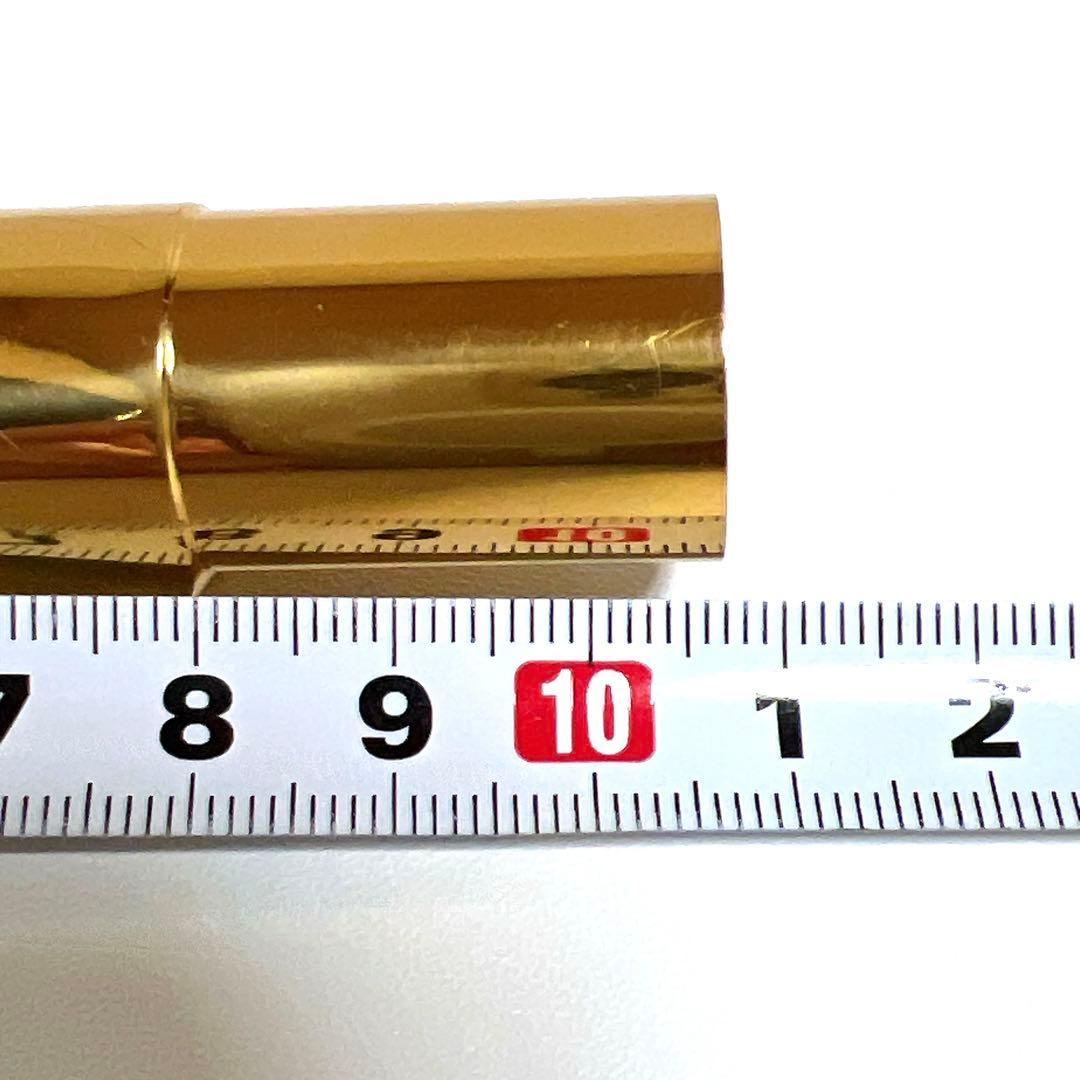 【良品】テナーサックス用 メタルマウスピース ゴールド　リガチャー　83g