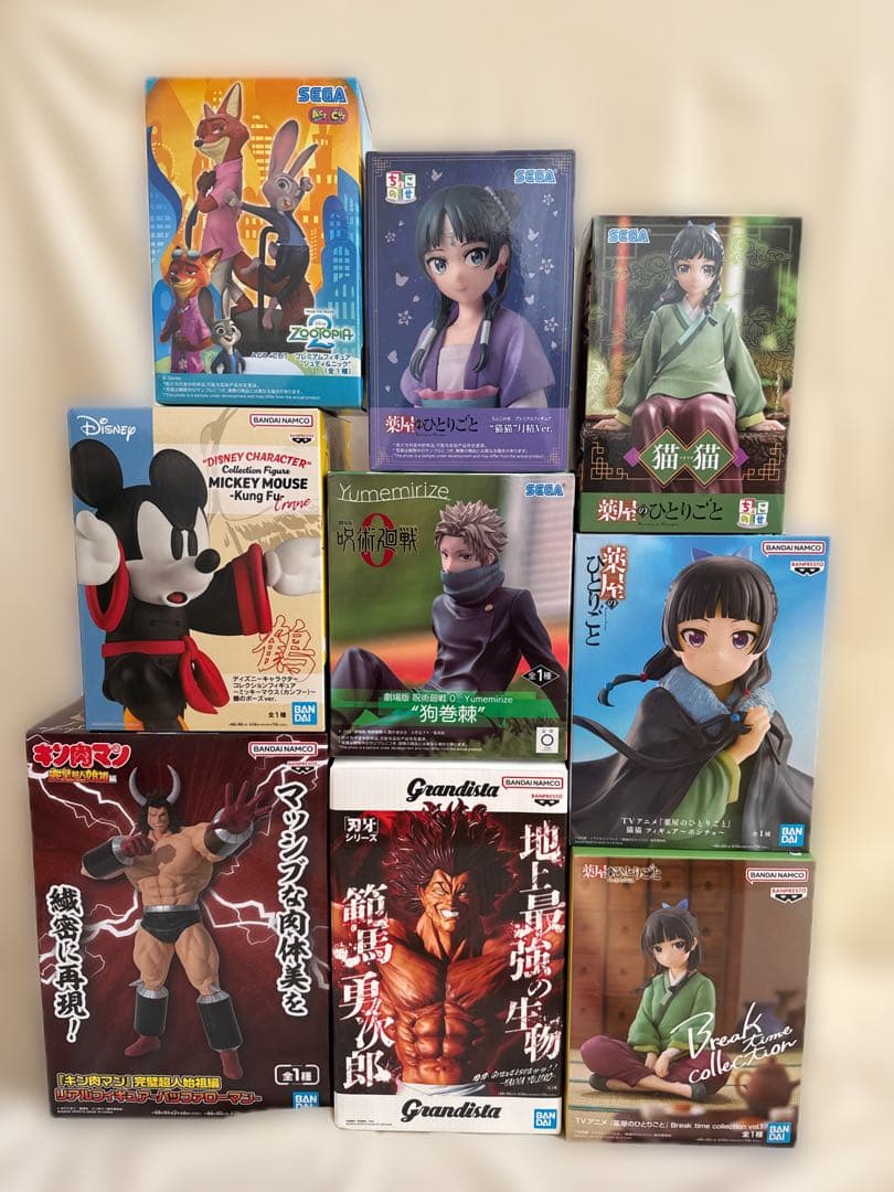 【開封品】人気アニメ プライズフィギュアまとめ売り　25点セット　鬼滅の刃　他