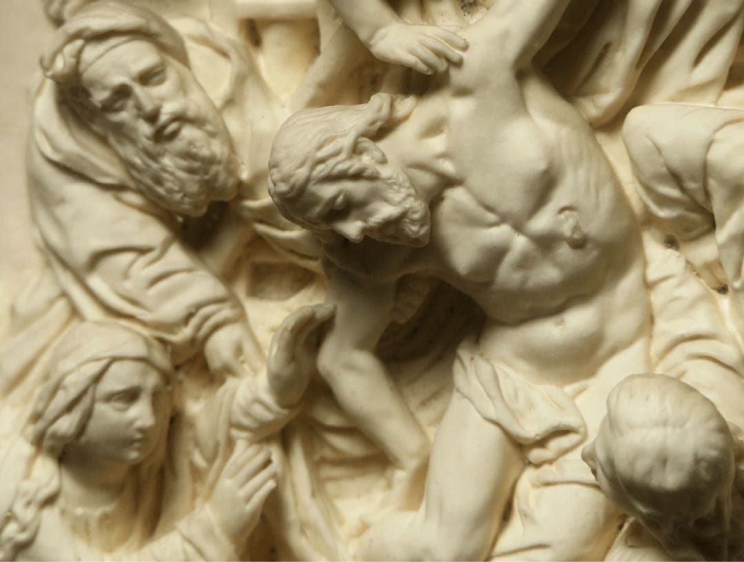 【十字架降架　E.カシエ作】 メダイヨン　キリスト教美術　ルーベンス