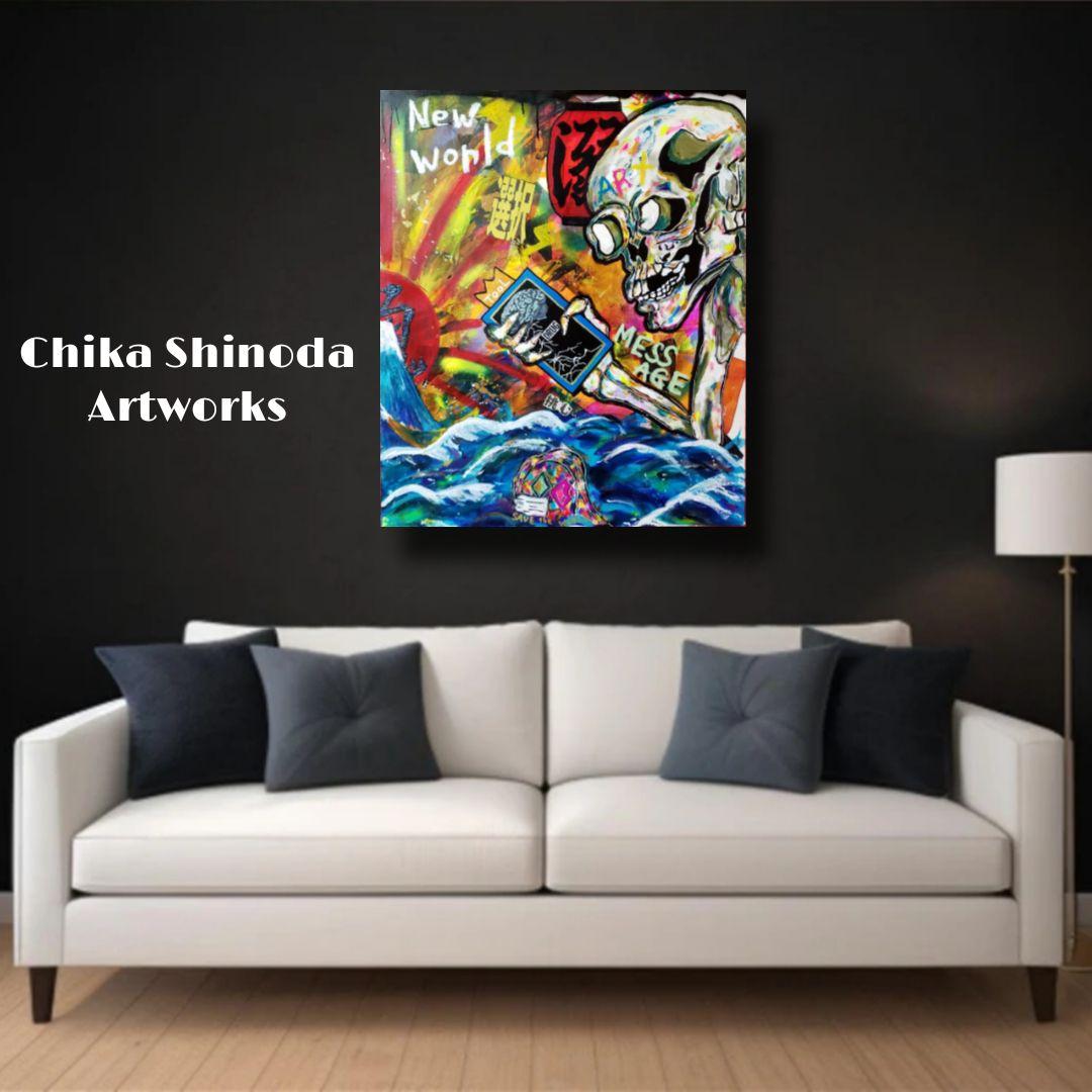 【一点物アート2枚綴り】 Rise of the new world.