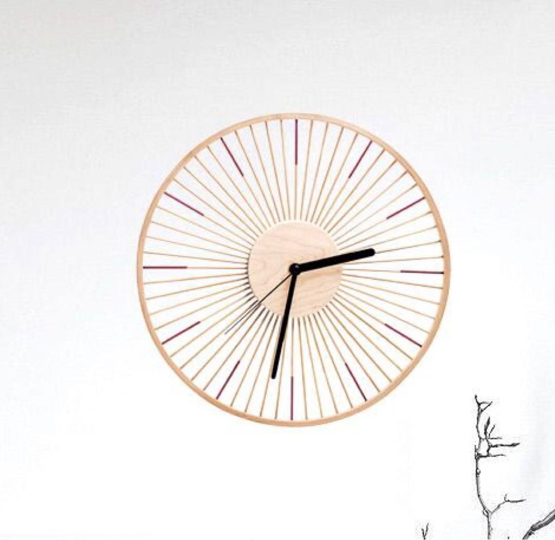 バンブーウォールクロック/Bamboo wall clock/壁掛け時計