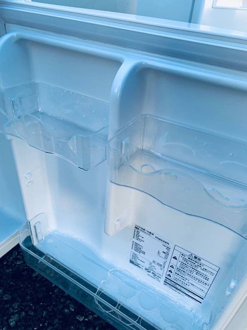 ♦maxzen 2ドア冷凍冷蔵庫【2019年製】JR090ML01WH