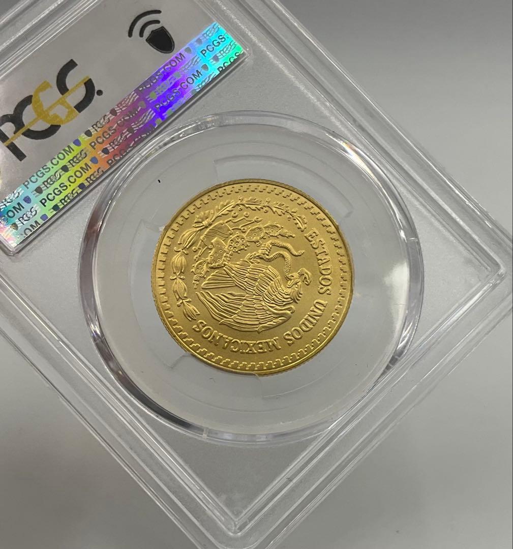 最高鑑定 2024 メキシコ リベルタード 1/2oz 金貨 PCGS MS70