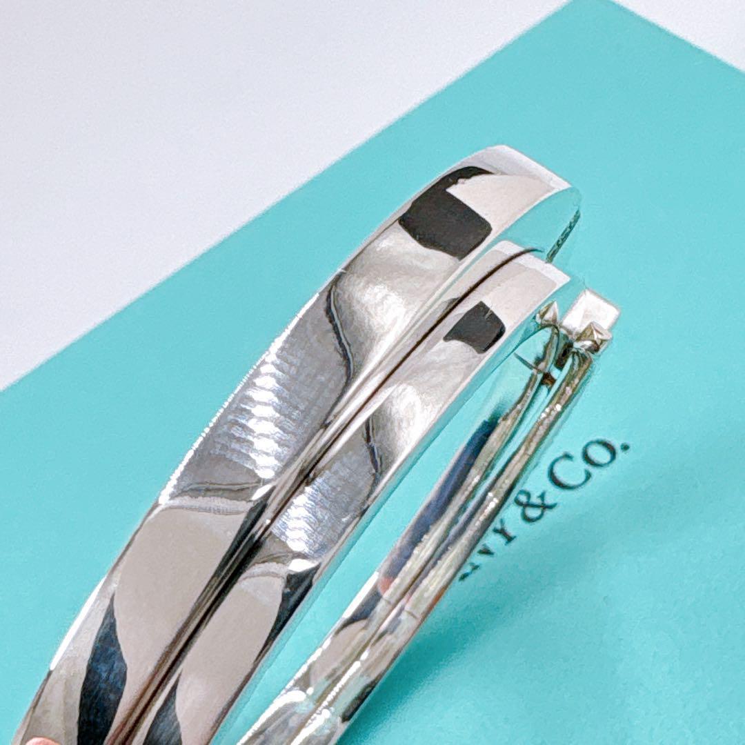 美品レア ティファニー Tスクエア ラップ ブレスレット ダイヤ シルバー925