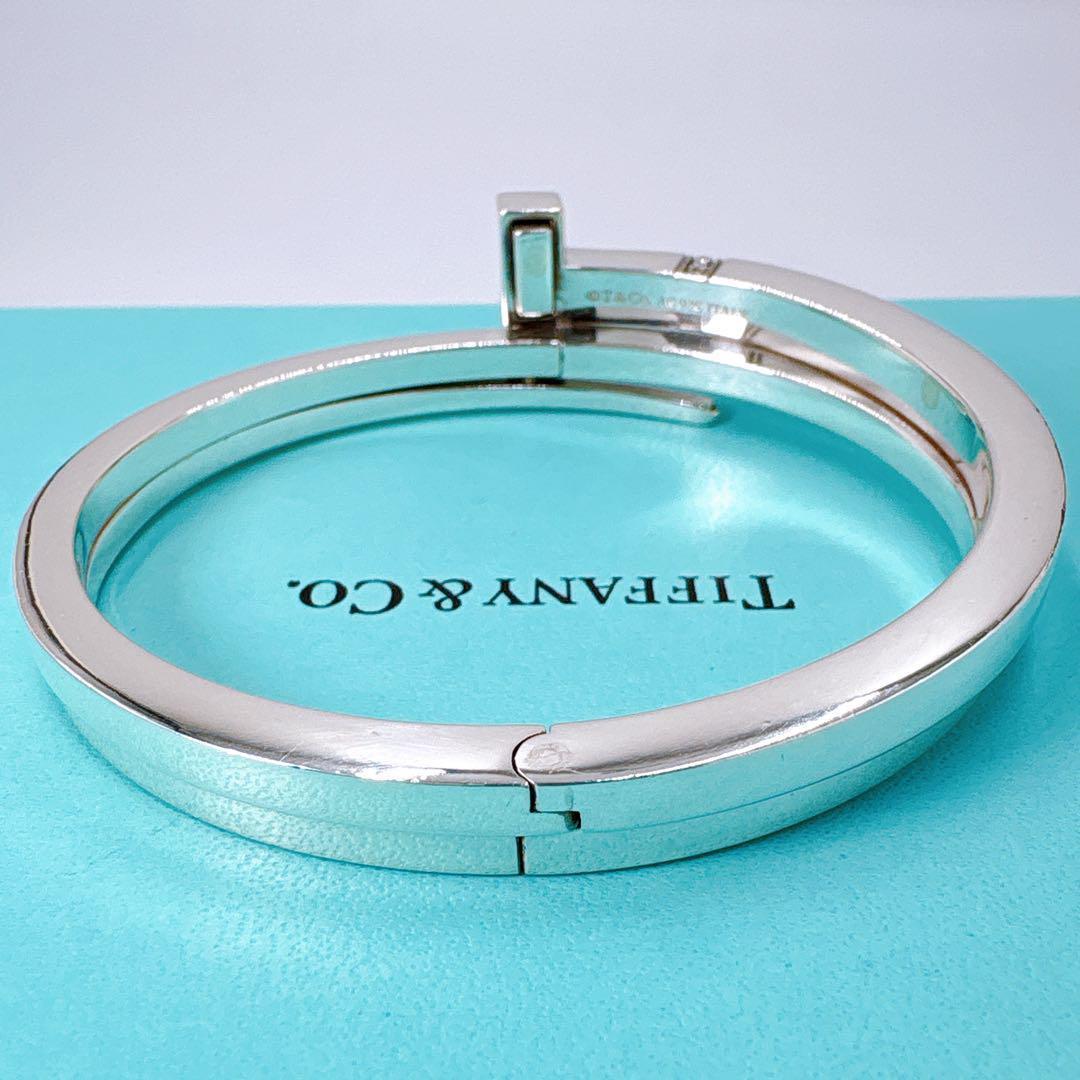 美品レア ティファニー Tスクエア ラップ ブレスレット ダイヤ シルバー925