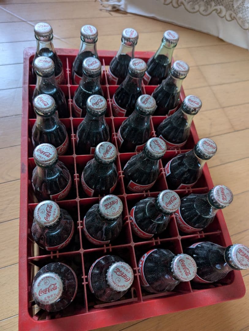 【★1990'sVINTAGE BOTTLE】 Coca-Cola瓶24本セット