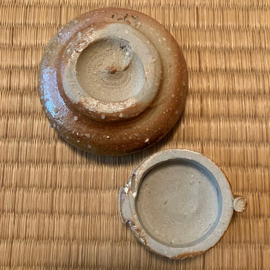 茶臼の信楽香合　炉開き、口切りに最適　名工・高橋楽斎造