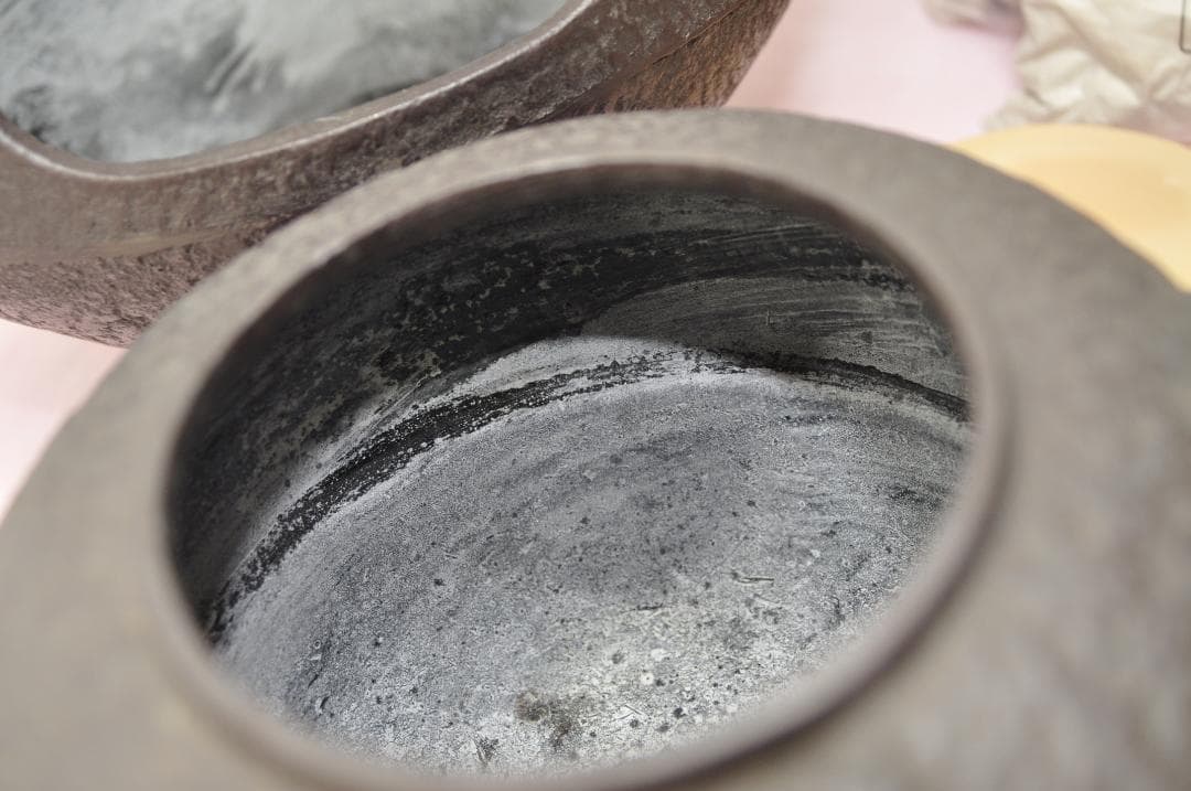 ♪【稀製品】茶道具■風炉釜■鉄瓶 鉄釜 風炉灰 まとめて■86 ♪