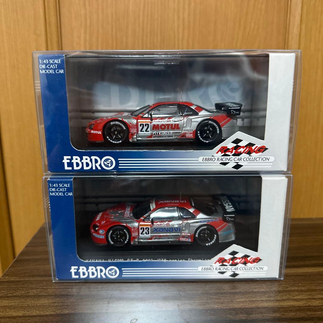 最終値下げ EBBRO エブロ　2003 JGTC R34 GT-R 2台セット