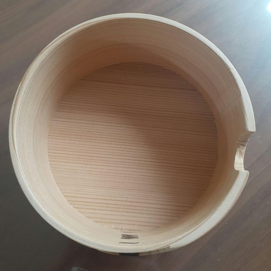 未使用　柴田慶信商店　曲げわっぱ　バターケース　丸　天然杉