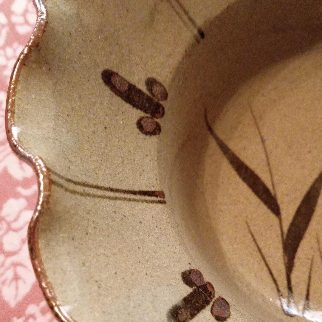 唐津焼　絵唐津輪花鉢