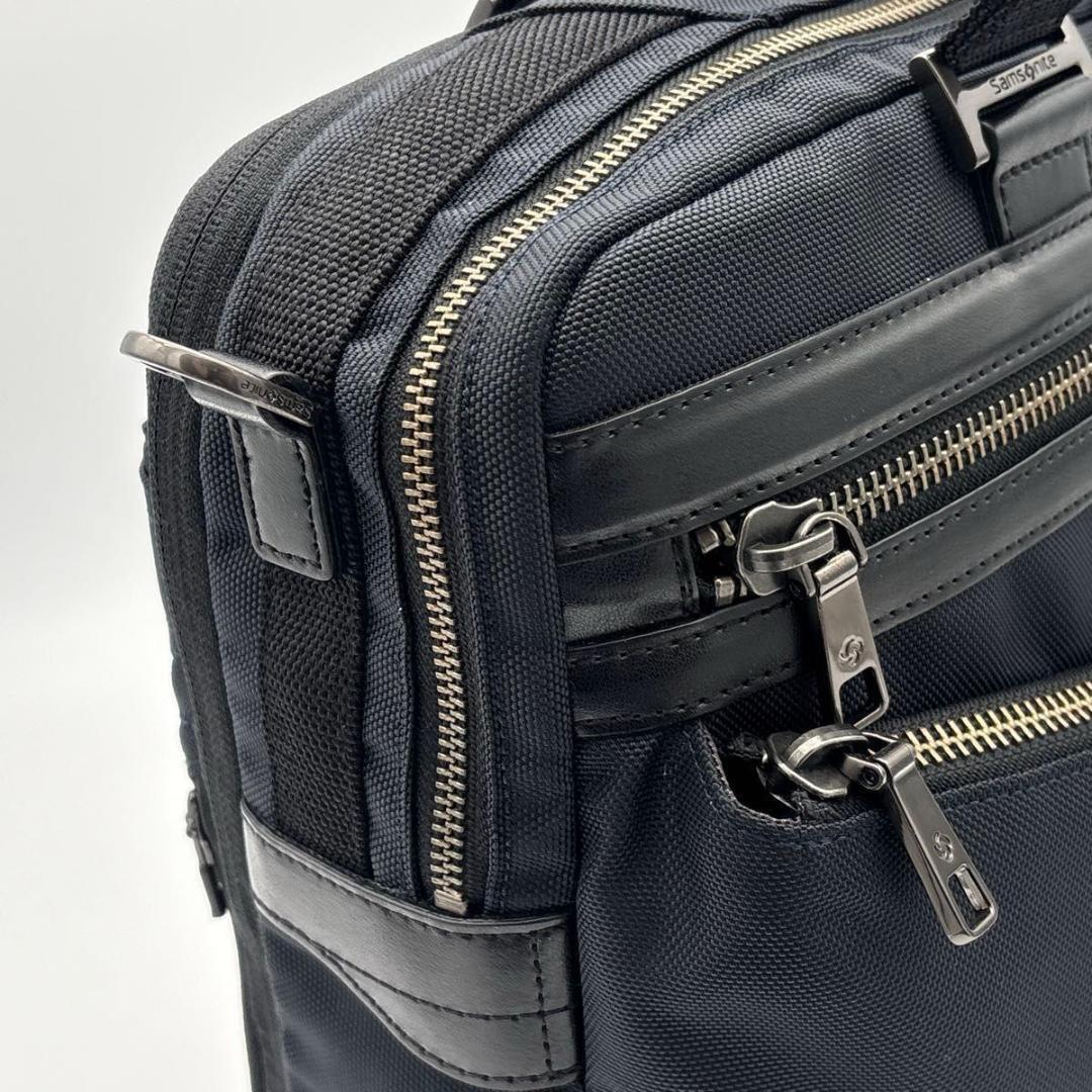 【美品】Samsonite 2way 拡張 ビジネスバッグ ブリーフケース 軽量