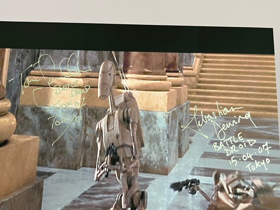 スターウォーズ　直筆サイン　バトルドロイド　２名