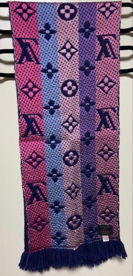 極美品 ルイヴィトン マフラー　レインボー