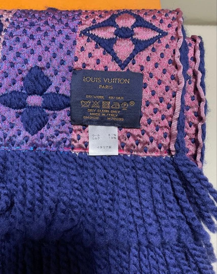 極美品 ルイヴィトン マフラー　レインボー