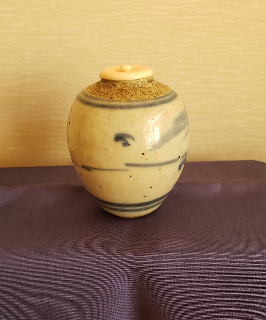 No229　茶器(茶入れ)２種セット　唐物　清朝　李朝