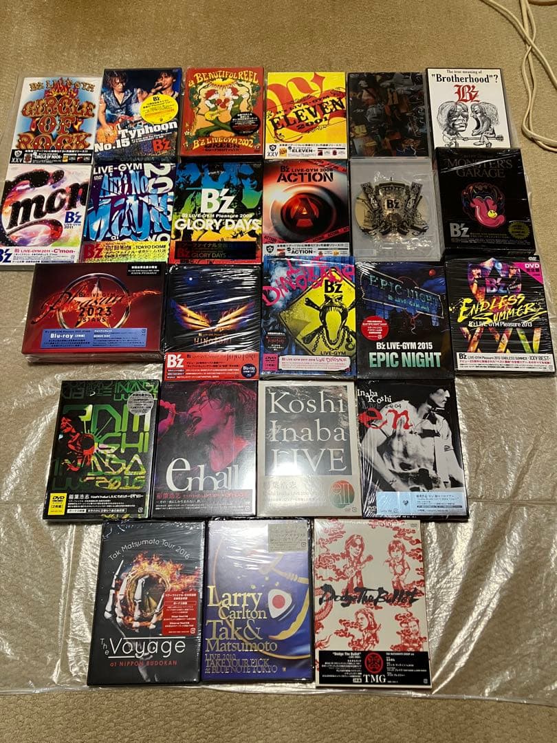 B'z 松本孝弘 稲葉浩志 TMG DVD Blu-ray 25タイトルセット