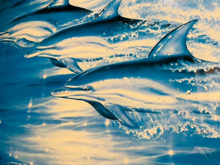 C*O様 クリスチャン ラッセン シーフライト 作品保証書付き 本物 110cm