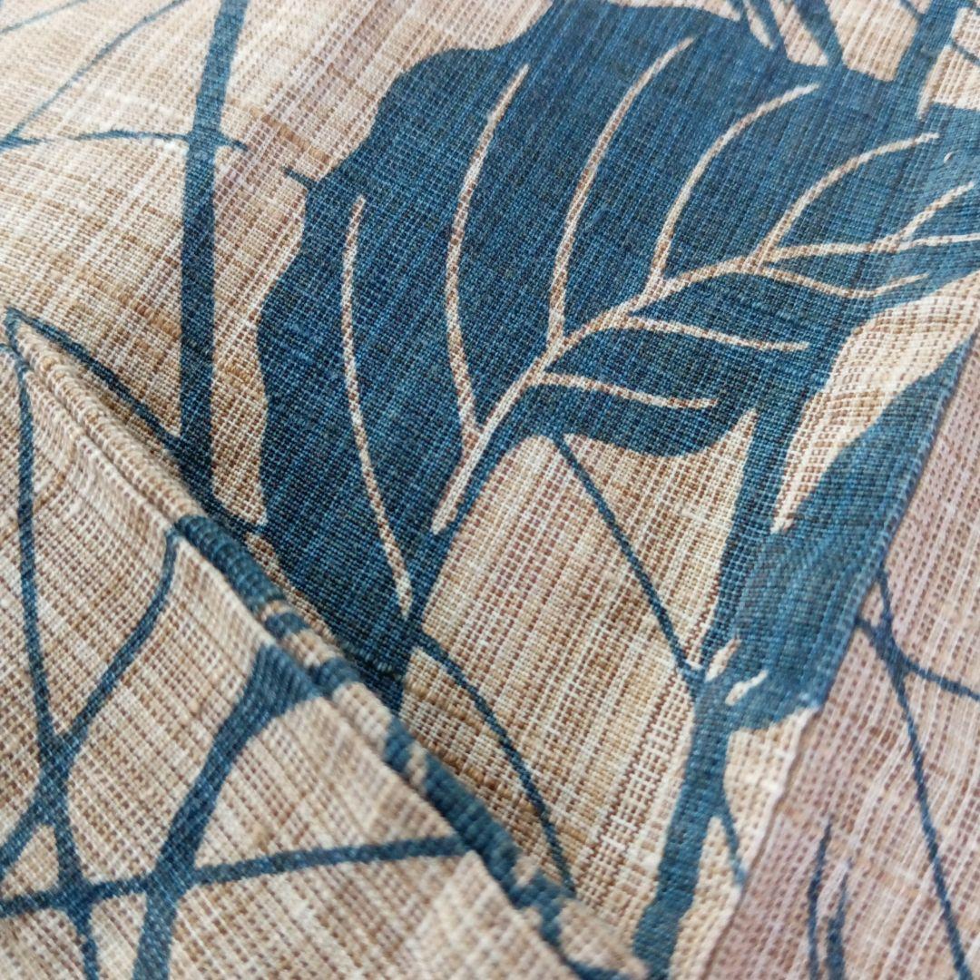 マ*ロ様 竺仙？　奥州小紋風　三越誂え　桜草模様　浴衣単品