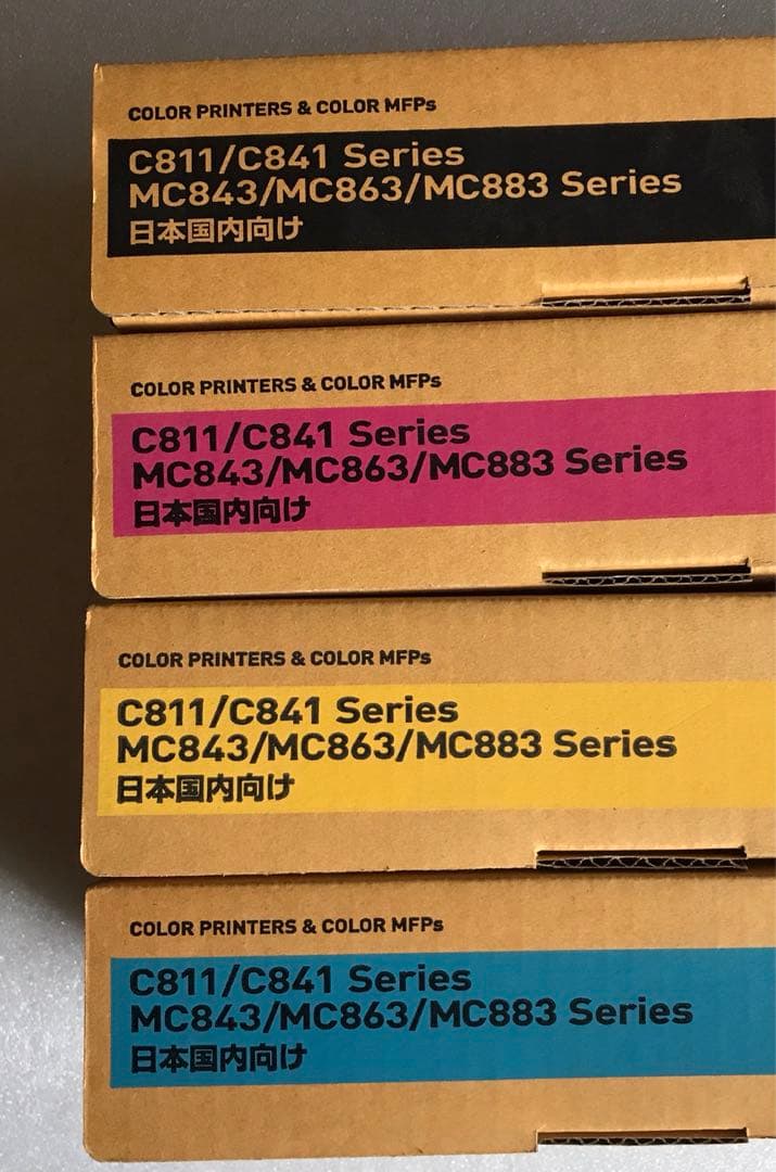 【新品・未使用】OKI 純正トナー（大）4色セット