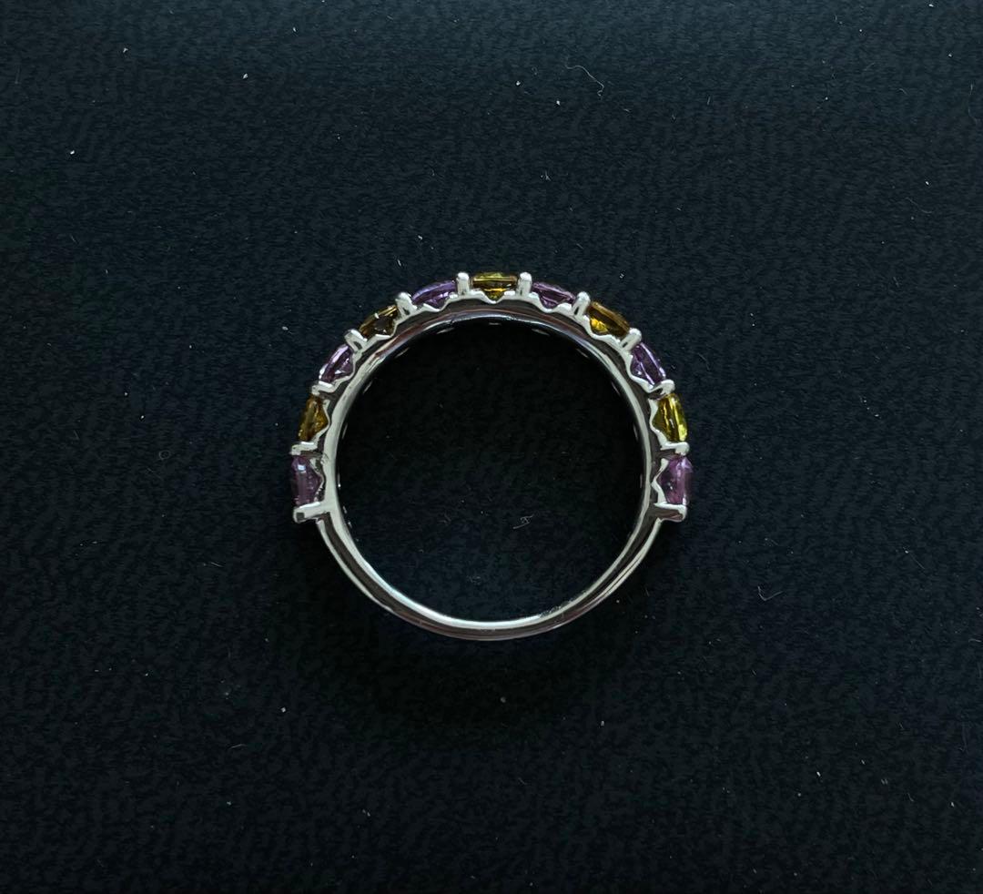 ダンプママ様　カラーサファイア　エタニティリング