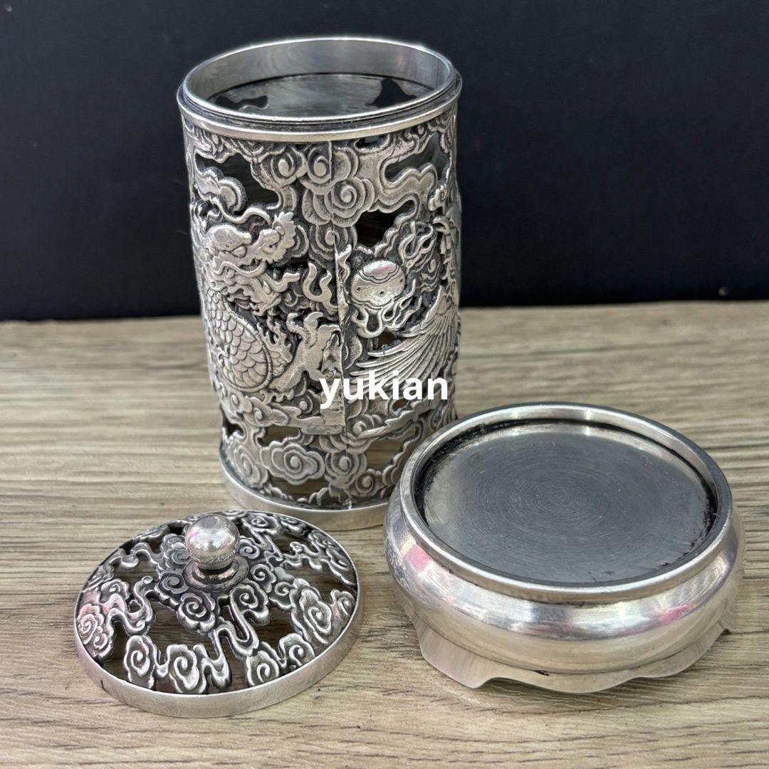 铜器 龙凤呈祥香炉 香道具 装飾品 工芸品 美術品置物