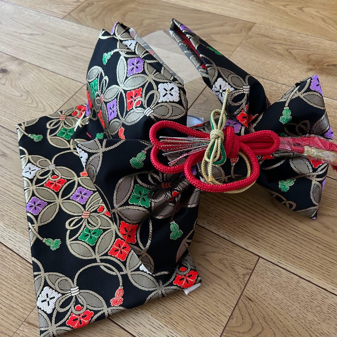 七五三 女の子7歳着物・帯セット　赤　レトロ　アンティーク