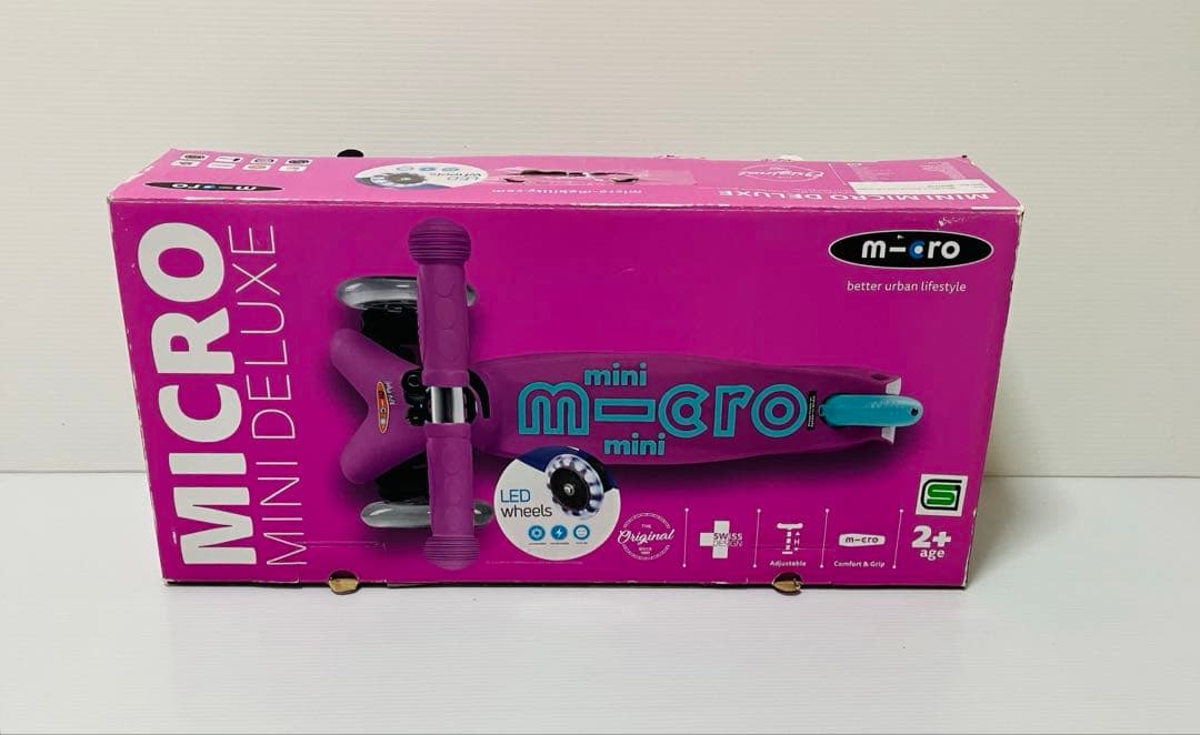 m-cro マイクロ キッズ キックボード LED ミニ マイクロ ラベンダー