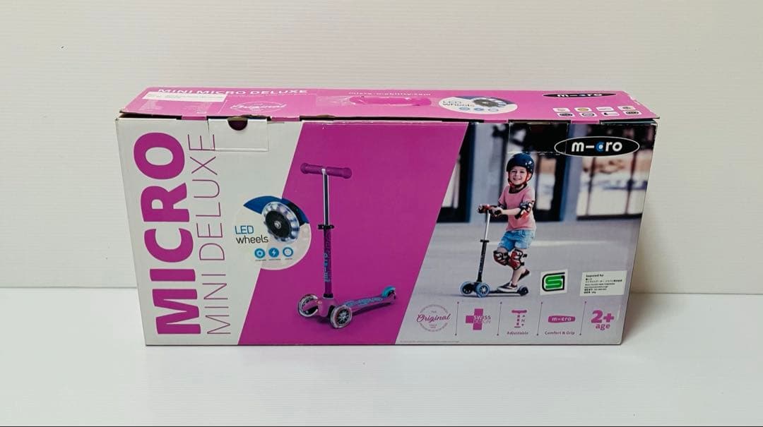 m-cro マイクロ キッズ キックボード LED ミニ マイクロ ラベンダー