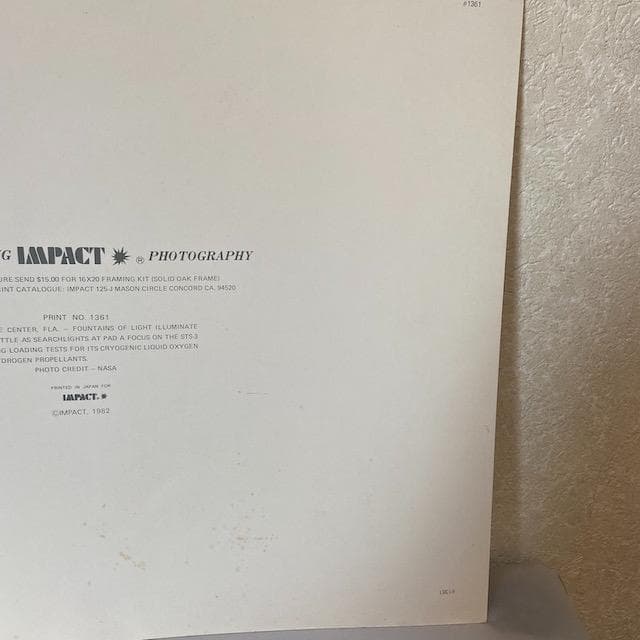 NASA1982年スペースシャトルポスター