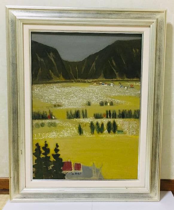 高原の秋　油絵　P8（455×333mm）