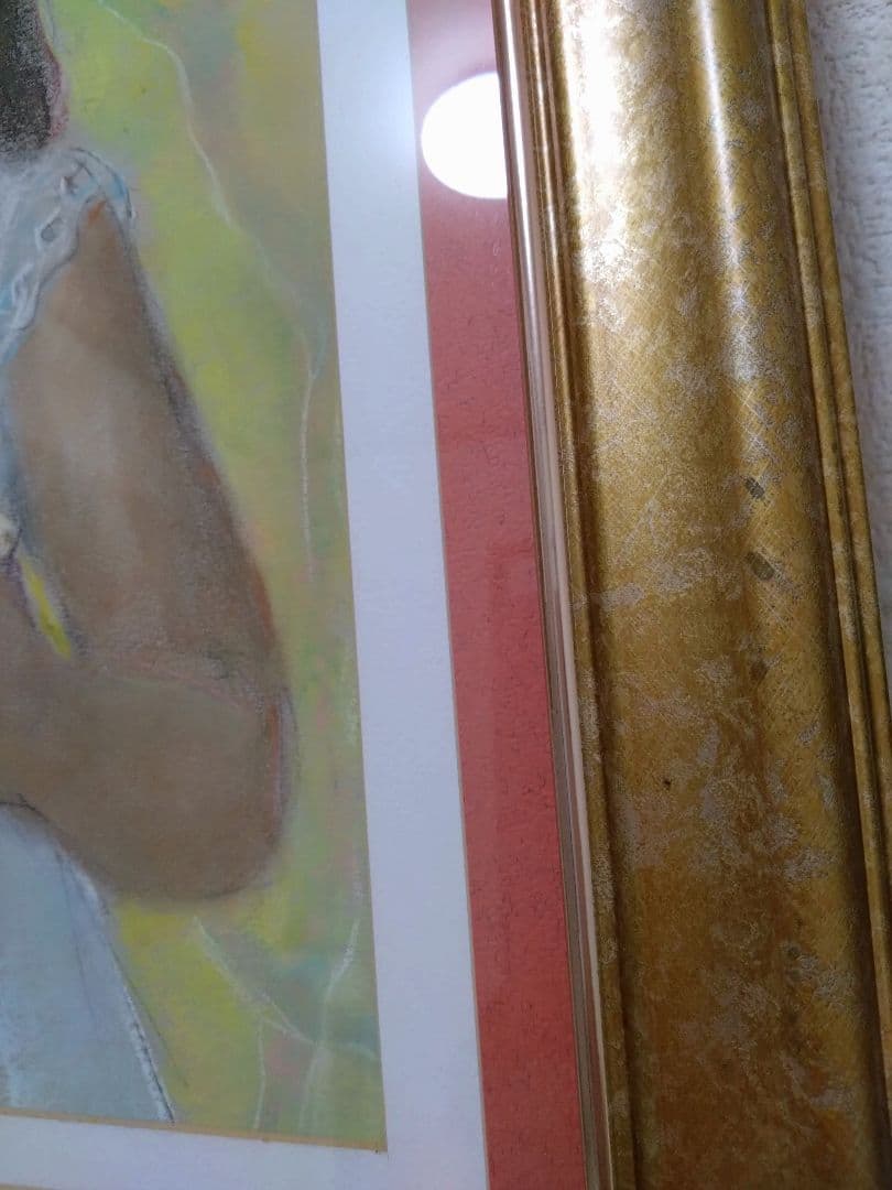 キュート　美少女　絵画　額付き