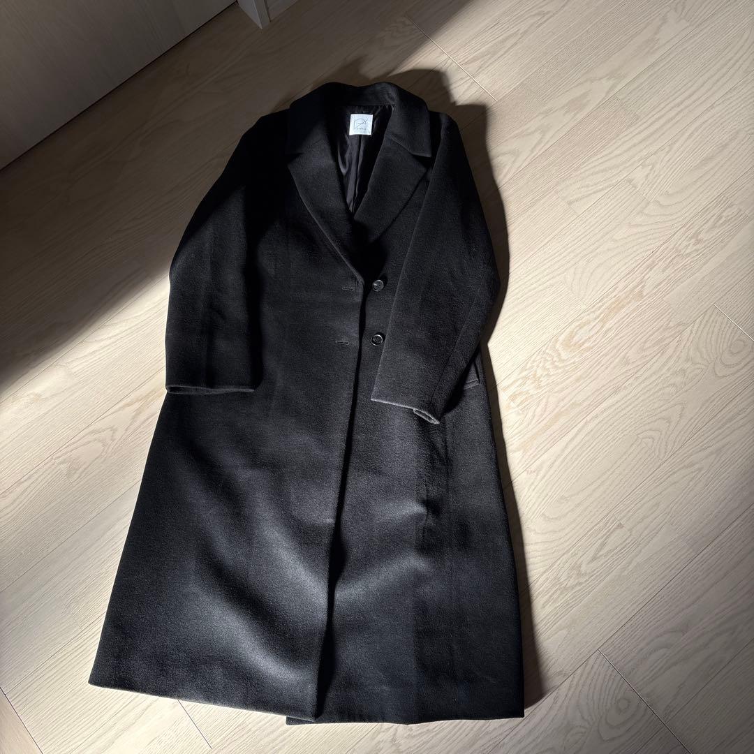 crewre ink BLACKチェスターコート