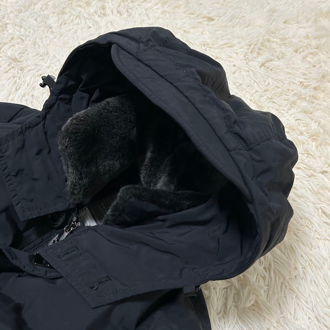 ピューテリー　PEUTEREY ブルゾン　ジャンパー　中綿　フード　ブラック　S