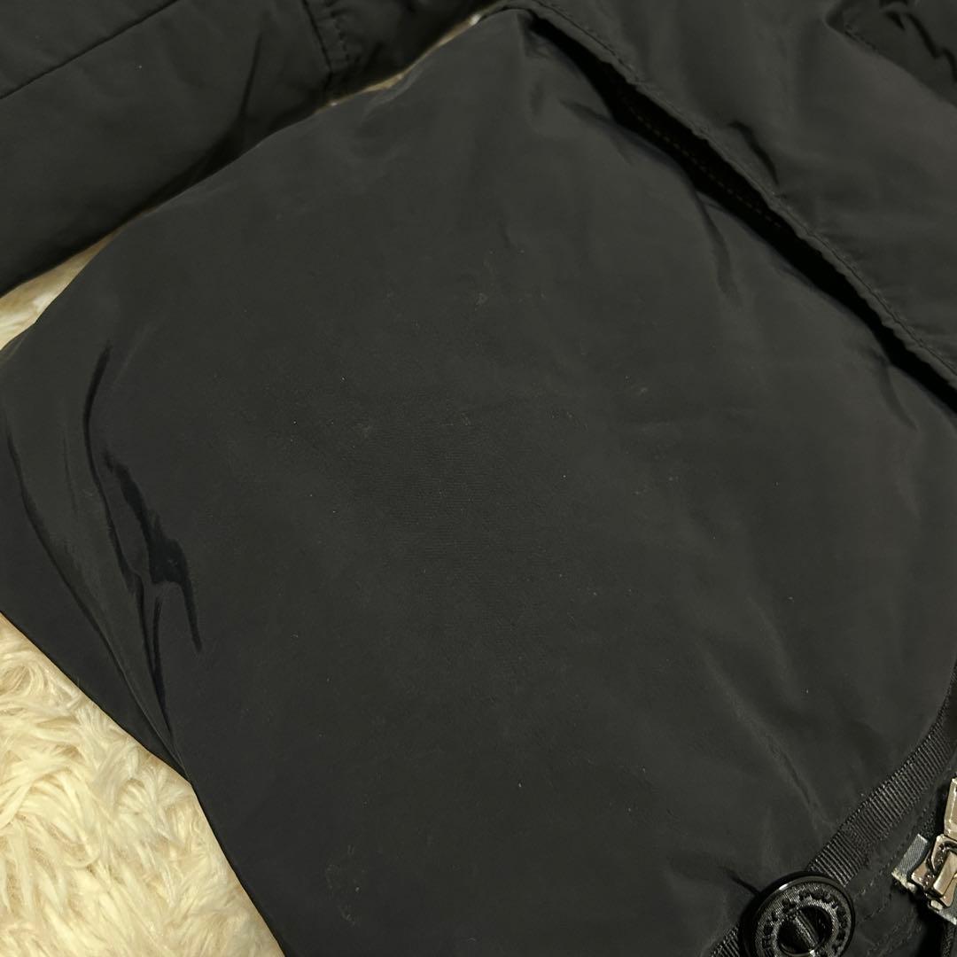 ピューテリー　PEUTEREY ブルゾン　ジャンパー　中綿　フード　ブラック　S