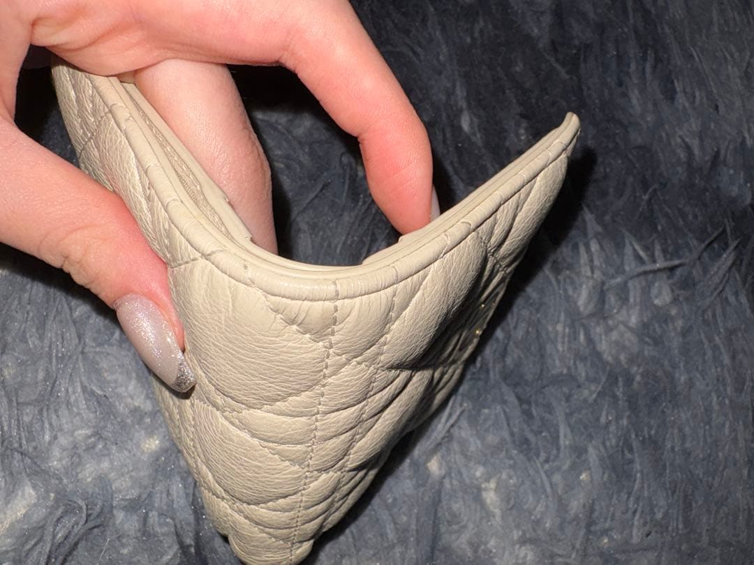 Dior Caro Dahlia ウォレット カナージュ カーフスキン