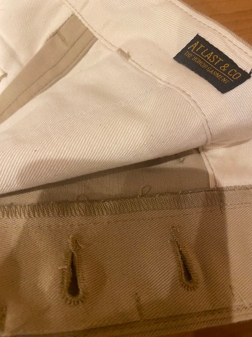 【最終値下】アットラスト atlast ワークチノ初期肉厚生地ベージュ34
