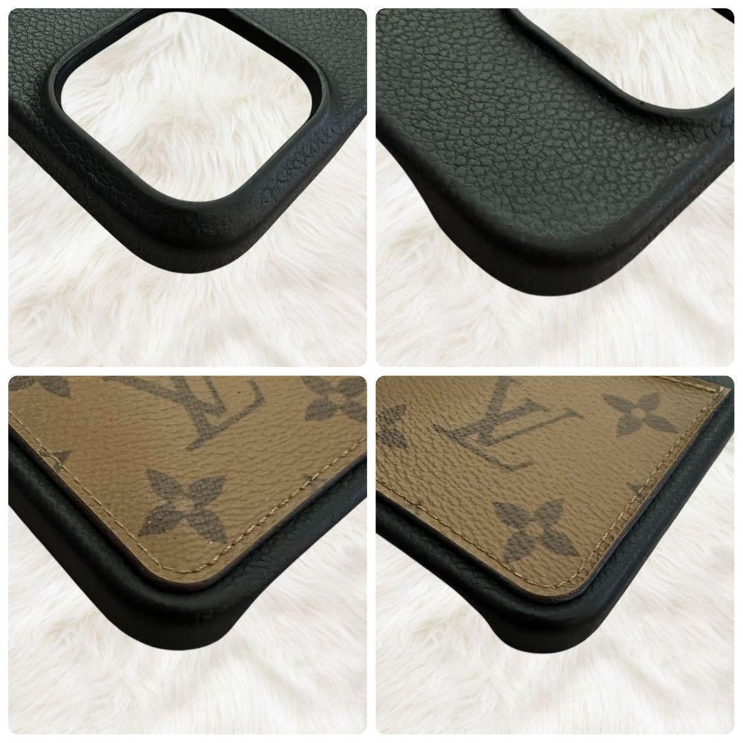 美品 ルイヴィトン iPhone 14pro モノグラム リバース バンパー