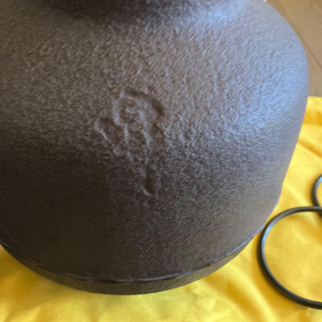 阿弥陀堂釜　高橋敬典 利休好 共布共箱 茶道具 鉄釜