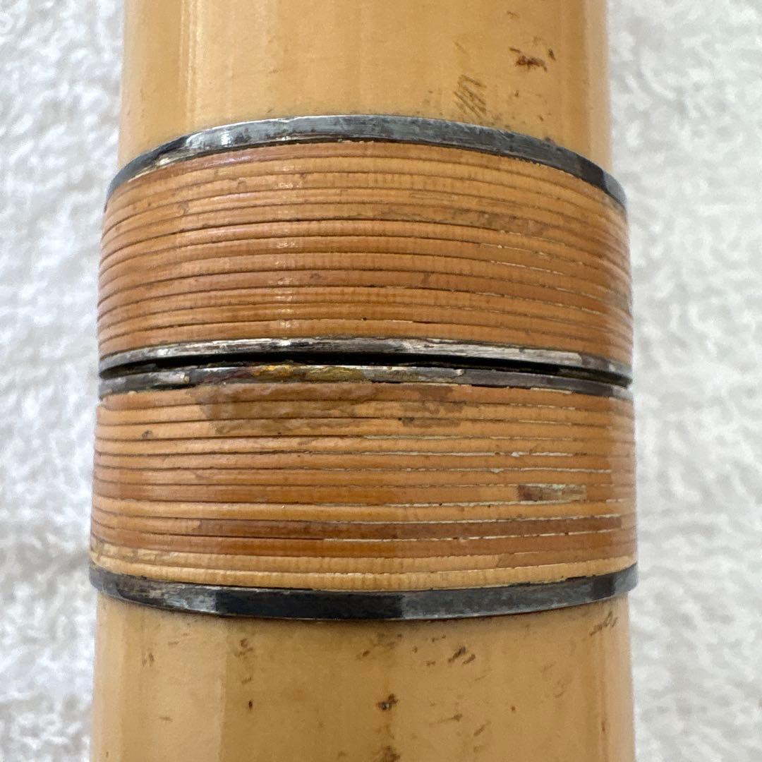 尺八　竹治　銀三線　竹製　琴古流　約42㎝