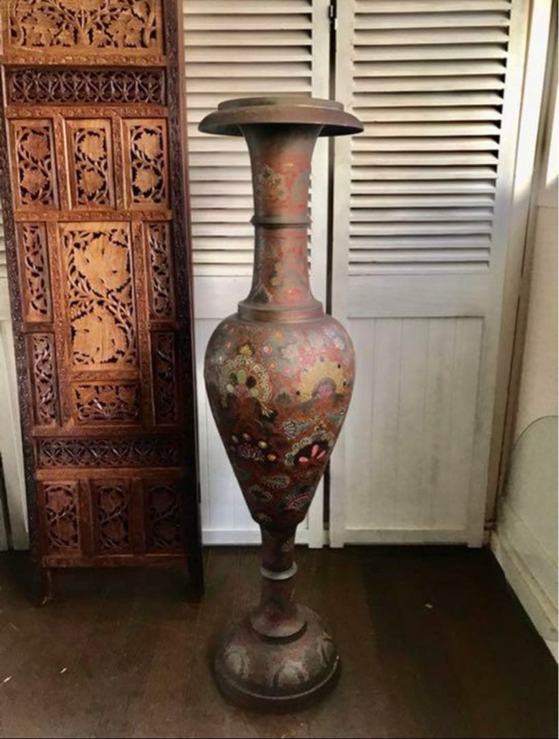 大壺　アジア　中近東　インド　エスニック 真鍮制