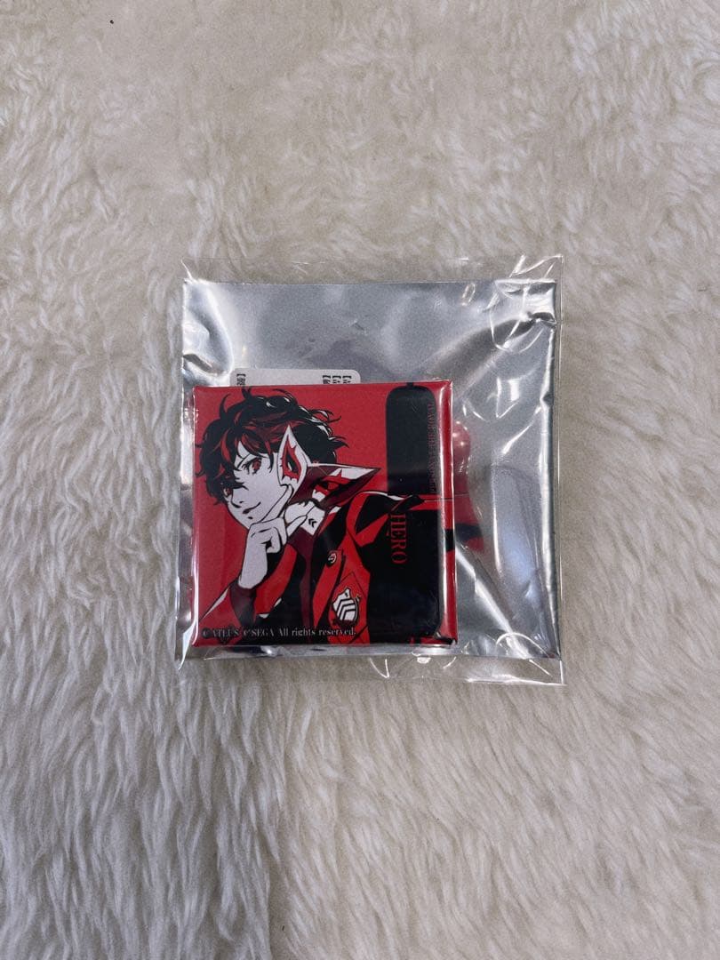 ペルソナ5 マルイパレス 限定品 スクエア 缶バッジ ジョーカー 雨宮蓮