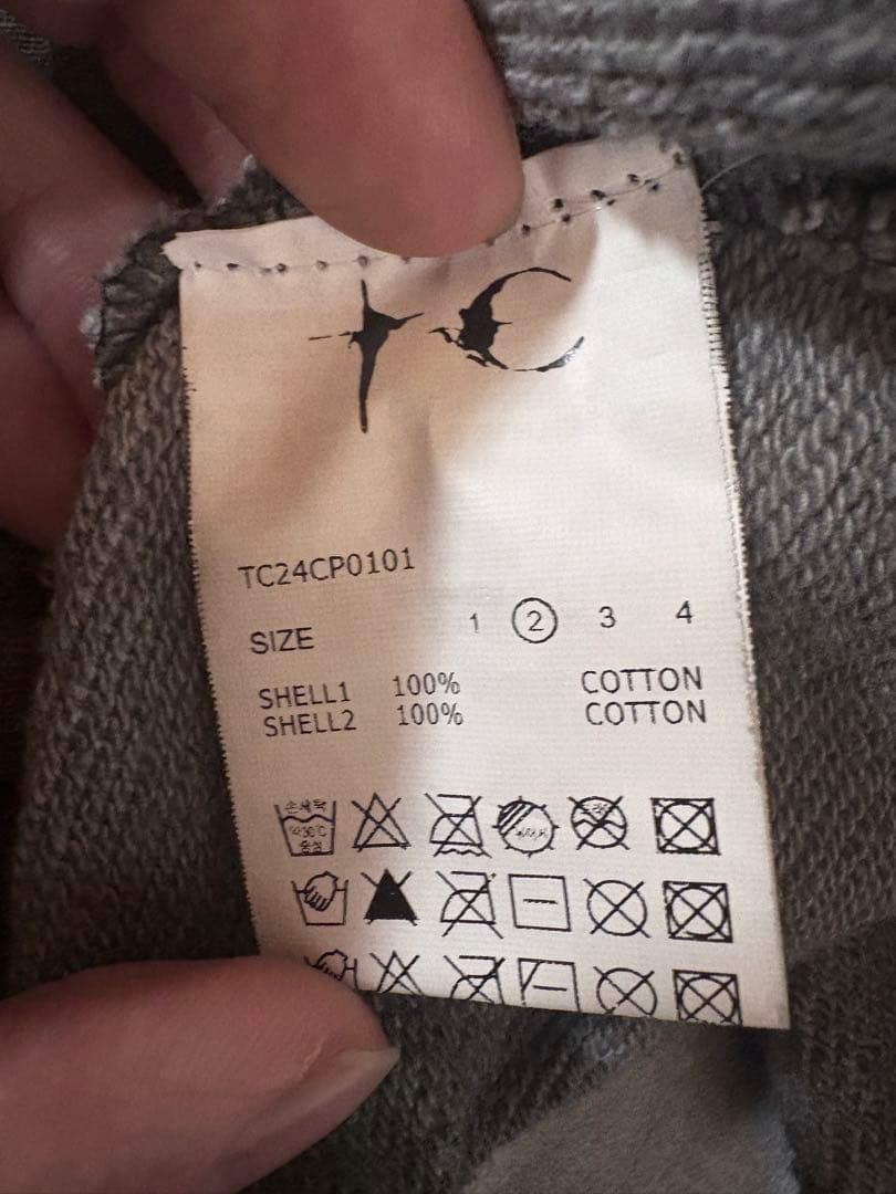 Thug Club サグクラブ ロックダメージフーディ TCロゴ M