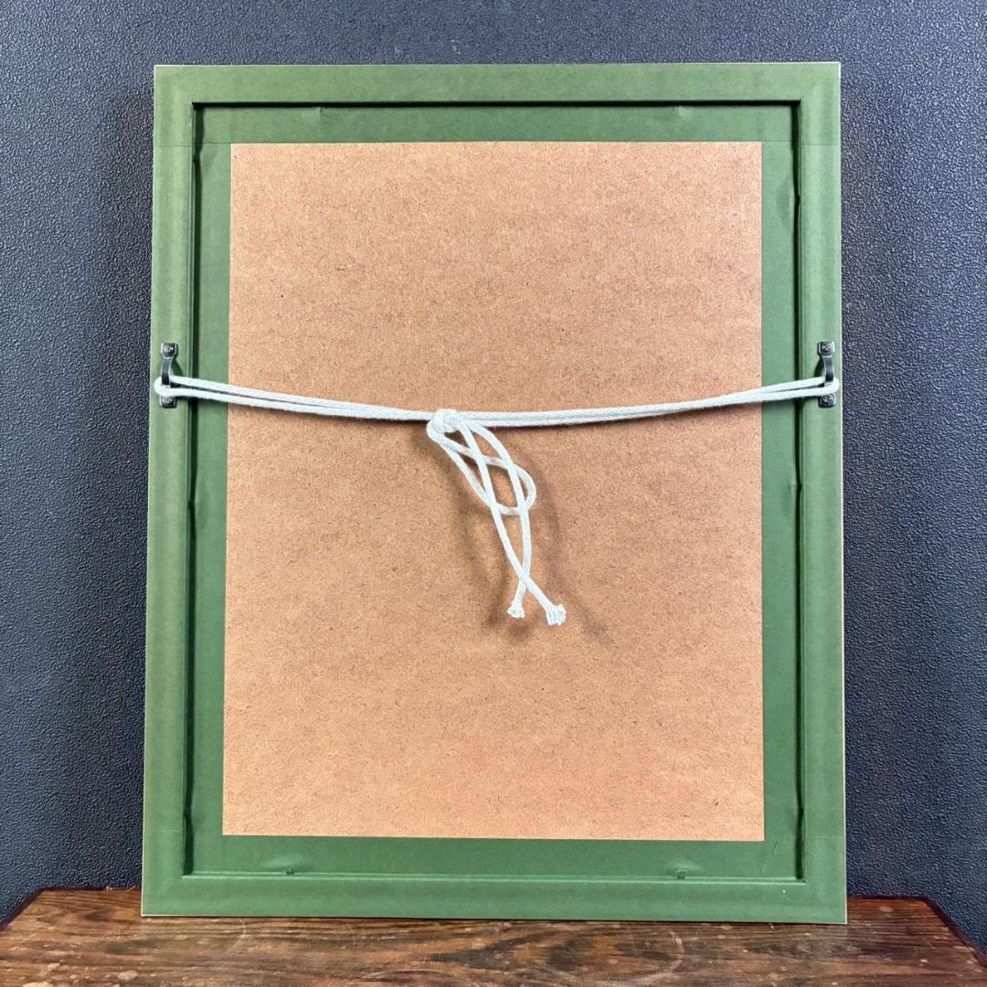 美品 藤城清治「日本の愛唄歌4月 荒城の月」レフグラフ 直筆サイン入 楽譜付