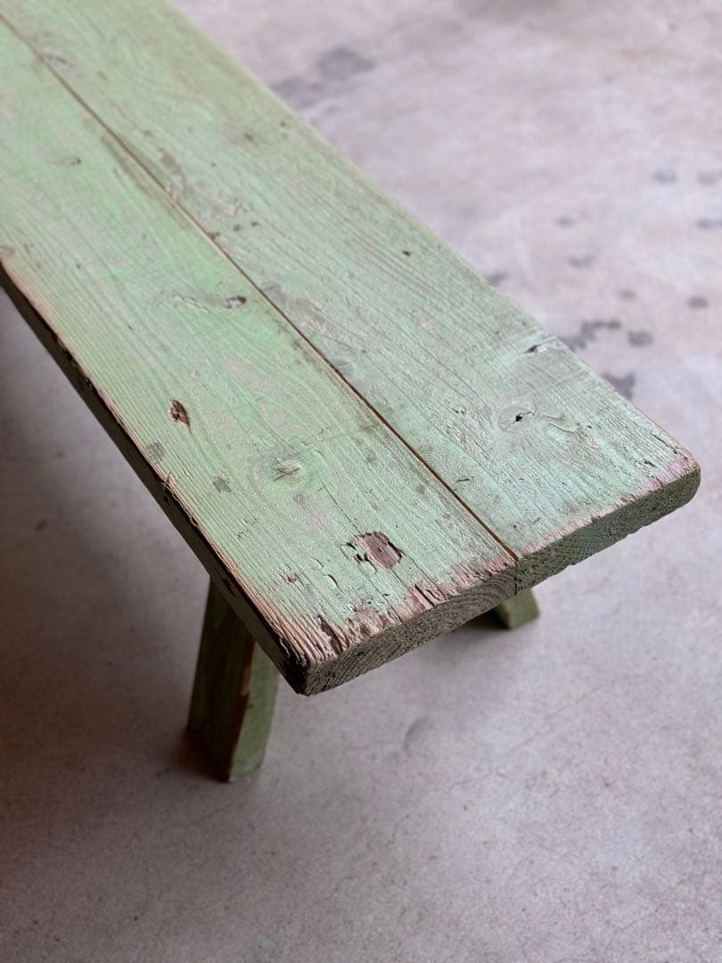 古材ベンチ　ウレタン塗装