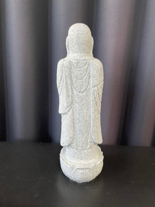 【ヤマモ】ミニチュア合掌地蔵(御影石)小