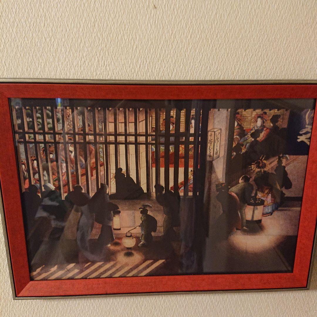 葛飾応為 額絵　浮世絵